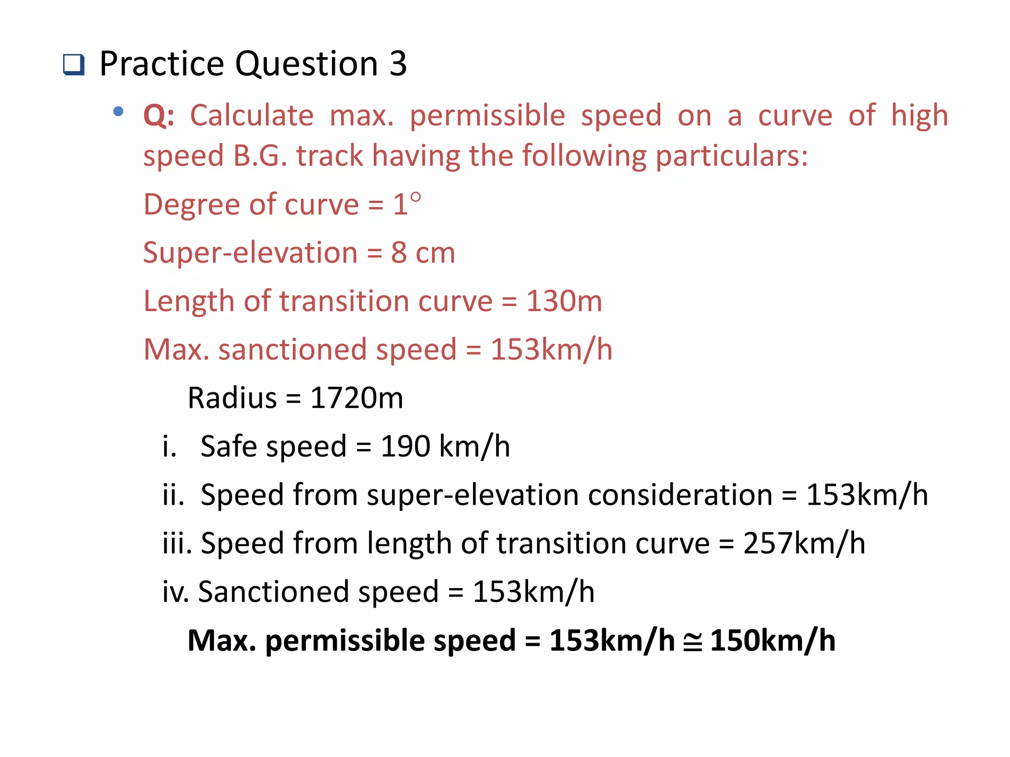 Railway engg geometric design | PPTX