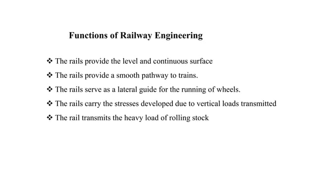 Railway engineering. | PPT