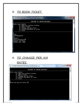 python railway reservation system guide | pdf | python... Railway reservation(c++) | PDF