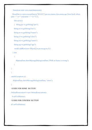 python railway reservation system guide | pdf | python... Railway reservation system | PDF
