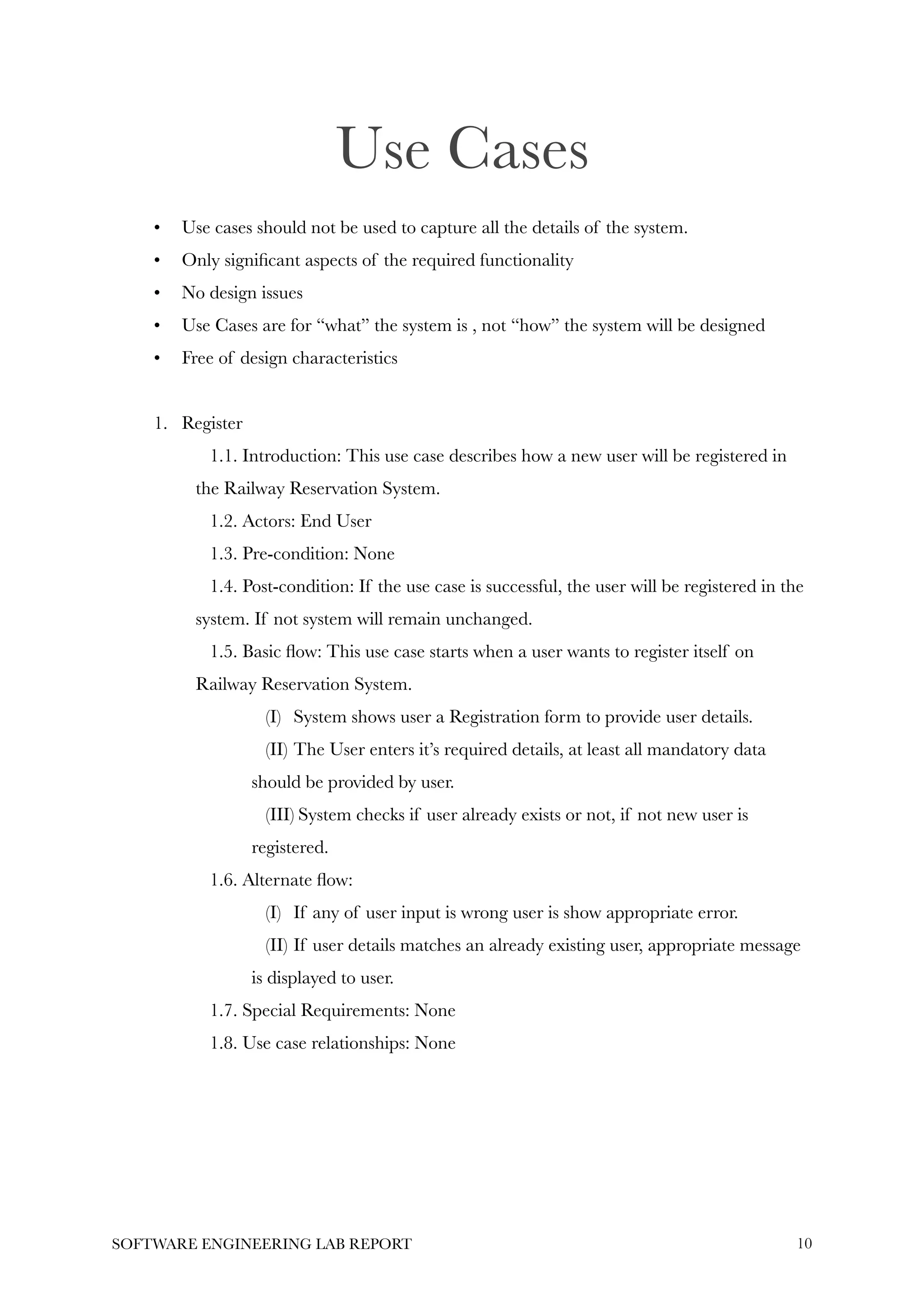 Railway Reservation System Software Engineering Pdf