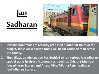 Sadharan Railways Transport System in India | PPTX