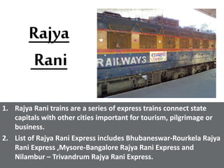 Railways Transport System in India | PPTX