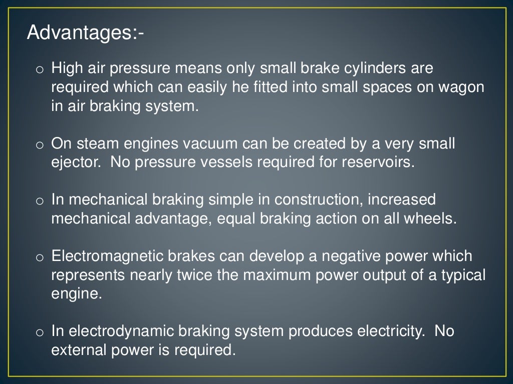 Railway wagon braking system ppt