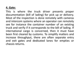 Rail yard container terminal | PPTX