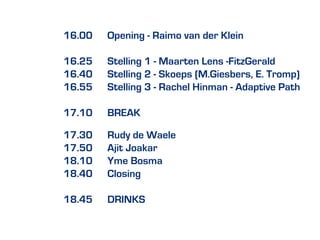 Raimo van der Klein - MoMo #7 introduction