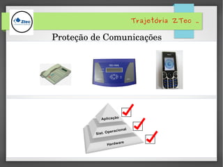 Trajetória ZTec .
Proteção de Comunicações 
 