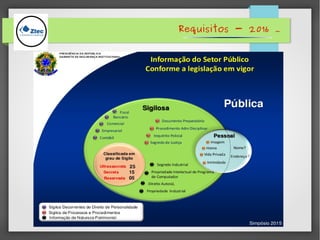 Requisitos - 2016 .
 