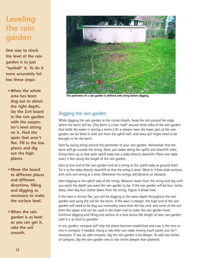 Wisconsin Rain Gardens A How to Manual for Homeowners