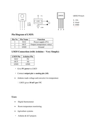 Lm35 Pin Configuration My Rio RAIN, BMP, CURRENT, ESP 32, GAS, LINE, IR, JOYSTICK, LCD, LM35, SD ...
