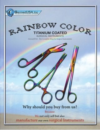 GermedUSA Rainbow Surgical instruments - Tungsten Surgical Superstrong and Durable 