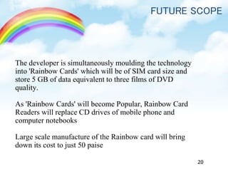 Rainbow storage-Technology By Satish | PPTX