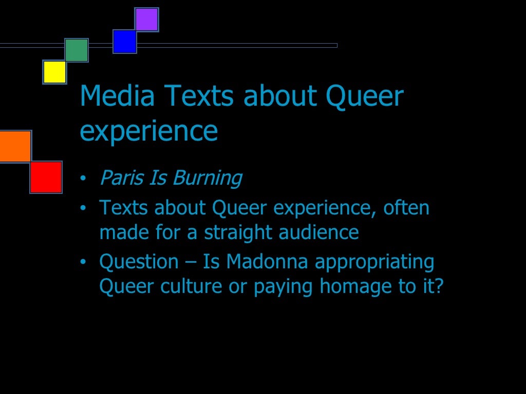 Queer Theory Presentation (2004)