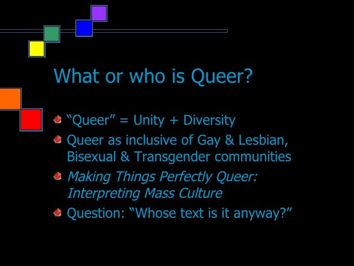Queer Theory Presentation (2004)