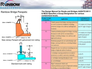Aashto Railing Deflections Rubber Products Presentation on Bridges | PPT