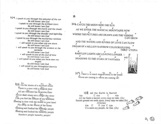 Rainbow songbook part 1