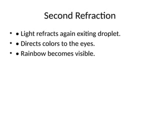 The Physics of Rainbows: Understanding Light and Color Phenomena | PPTX