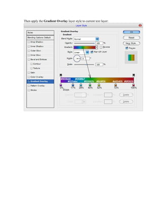 Rainbox text tutorial