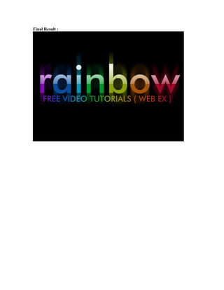 Rainbox text tutorial