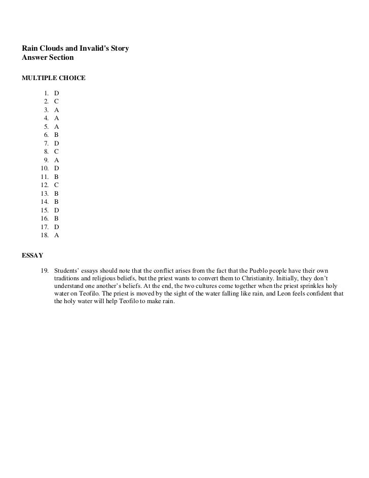 Rain cloud and invalid�s story TEST 1