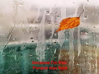 because I'm free  Porque sou livre 