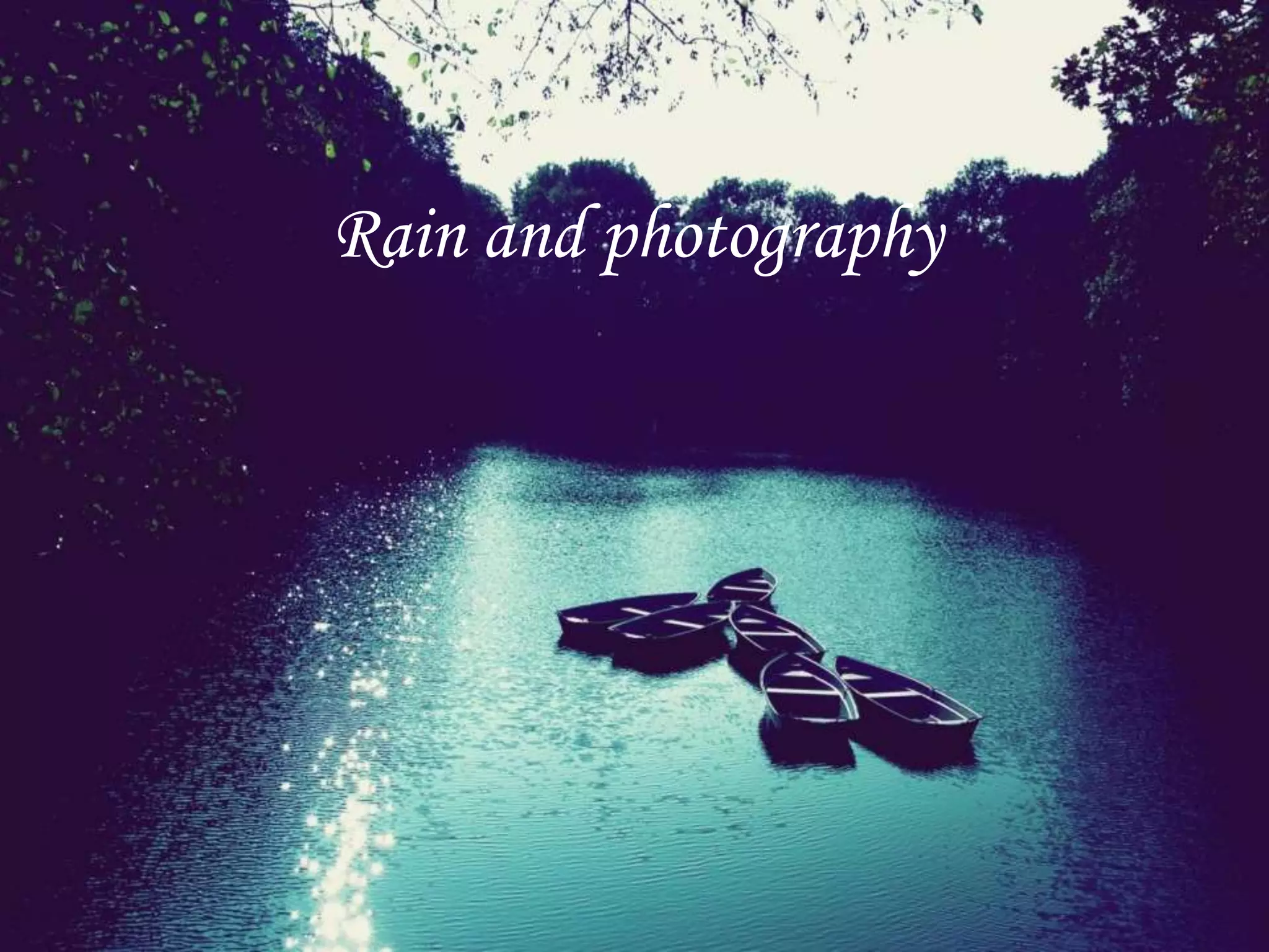 Rain and photography
 