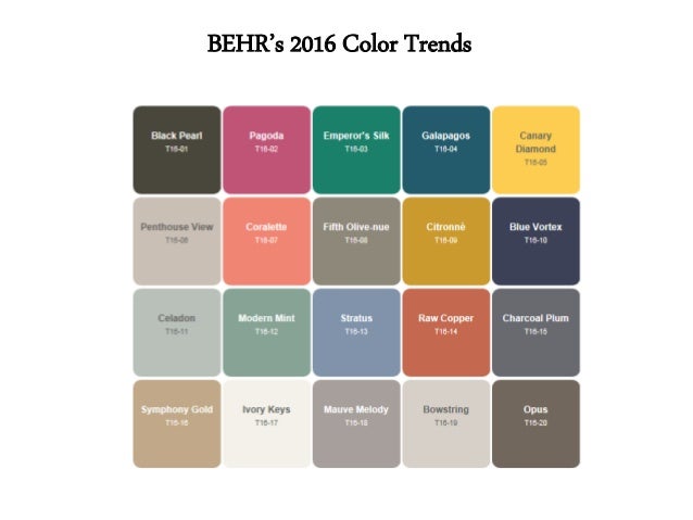 top paint colors of 2016