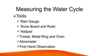 Rain fall measurements | PPTX