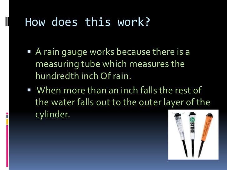 rain gauge pd3 gauge works