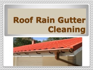 Roof Rain Gutter
Cleaning
 