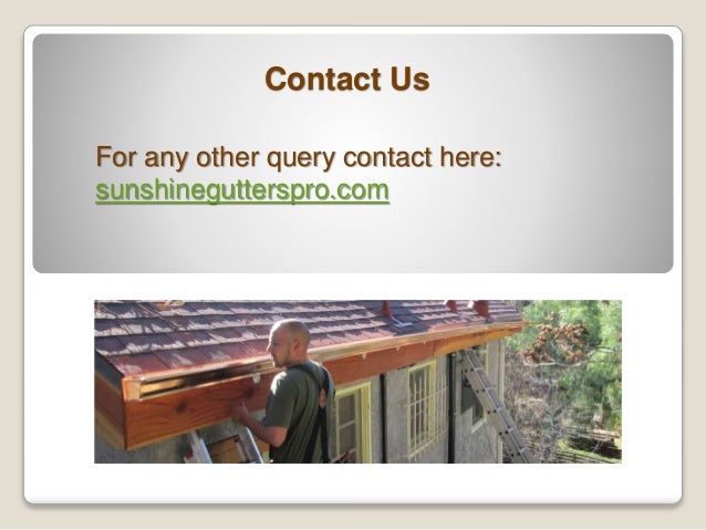 Roof Rain Gutter Cleaning Service - SunshineGuttersPRO