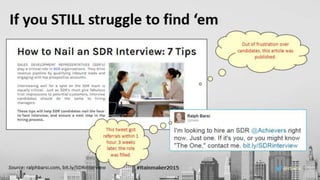 Hiring for the Modern Sales Development Rep