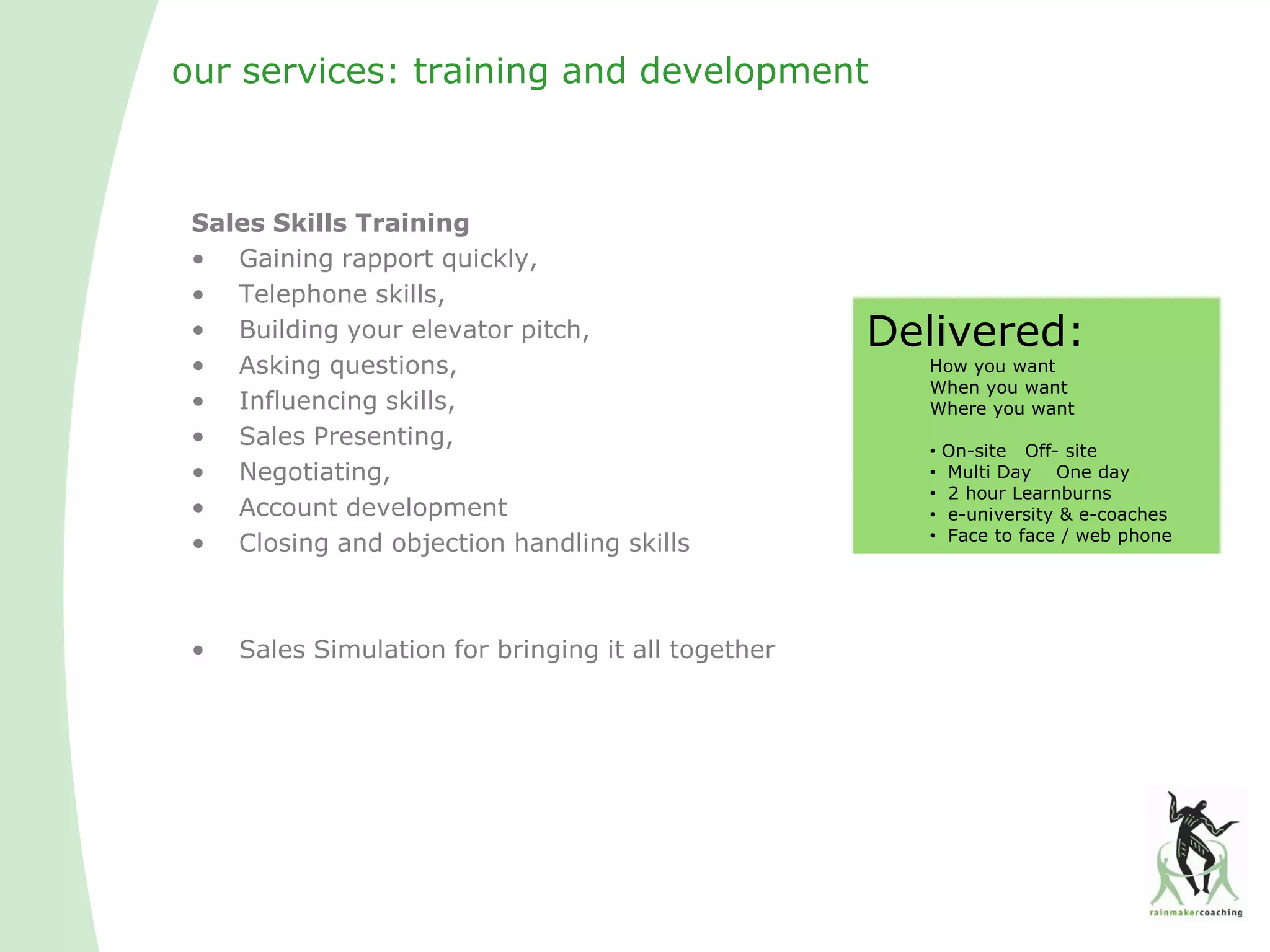 Intro to Rainmaker Coaching Ltd