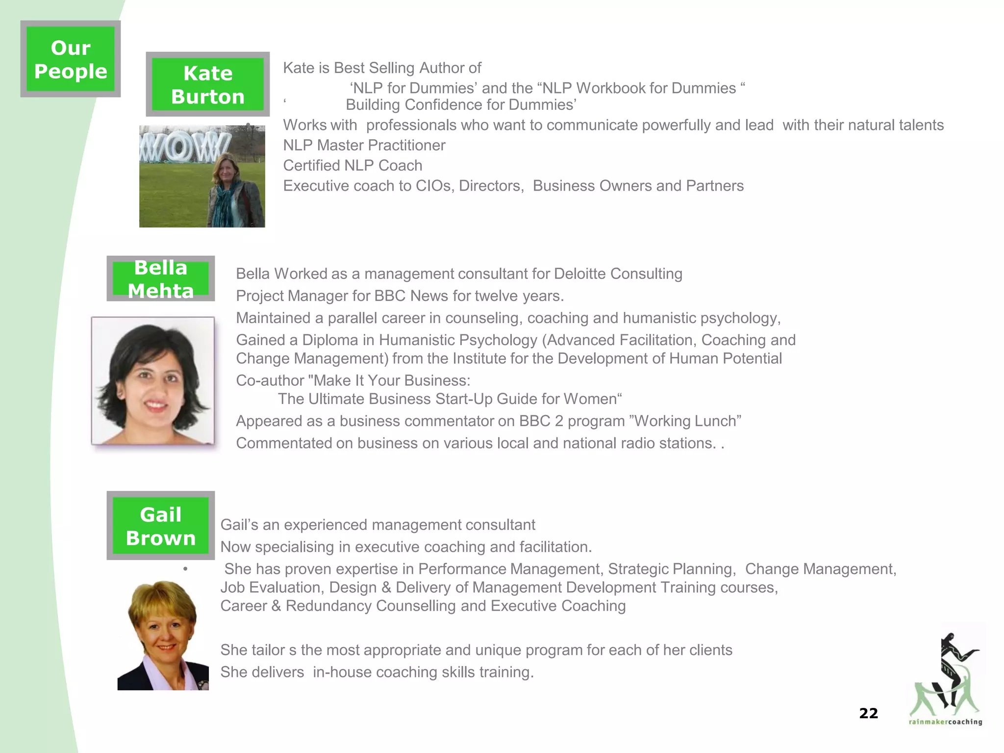 Intro to Rainmaker Coaching Ltd