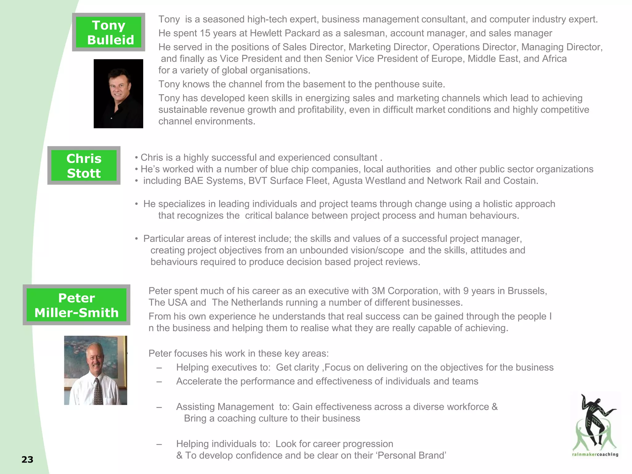 Intro to Rainmaker Coaching Ltd