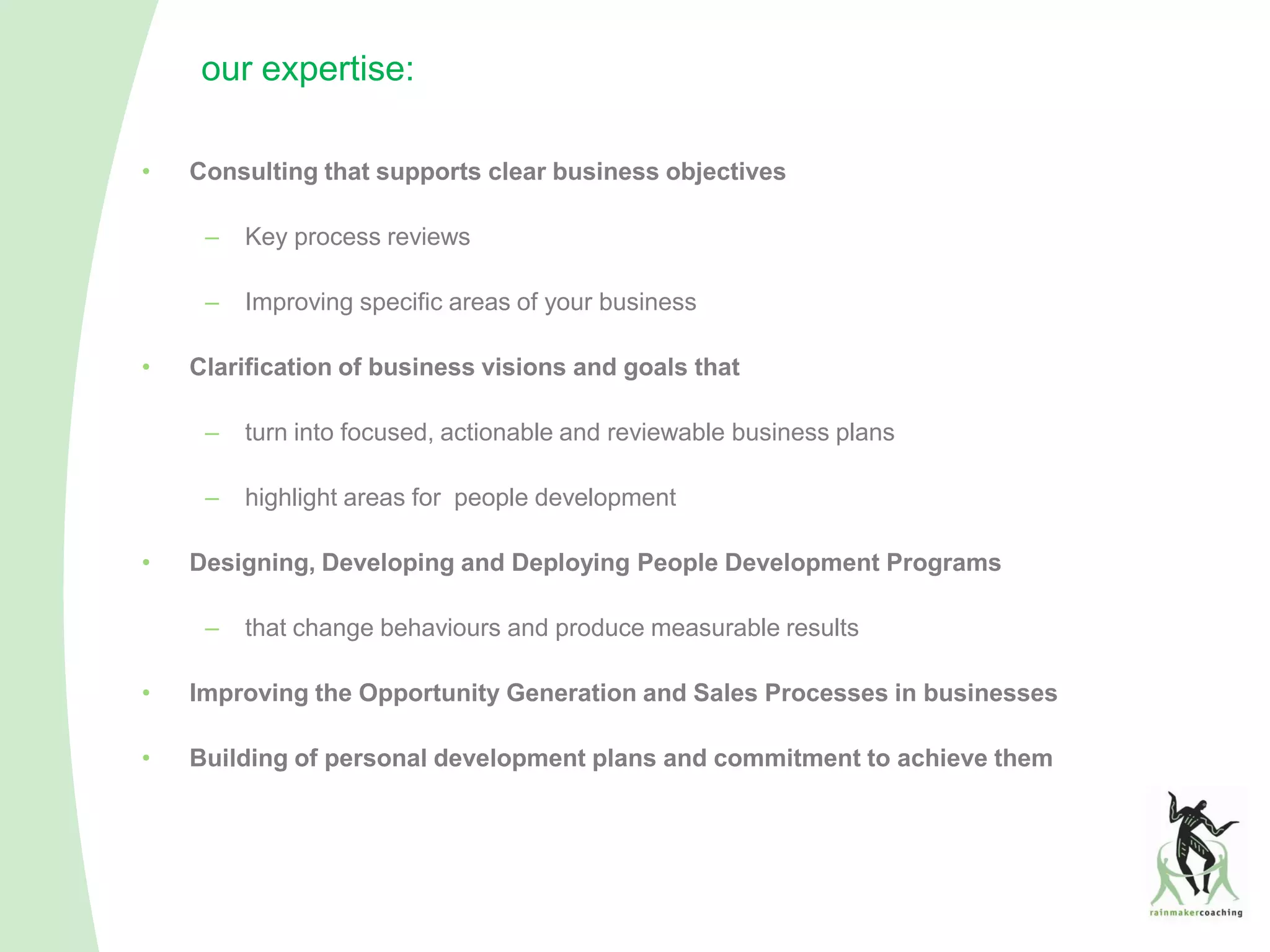 Intro to Rainmaker Coaching Ltd