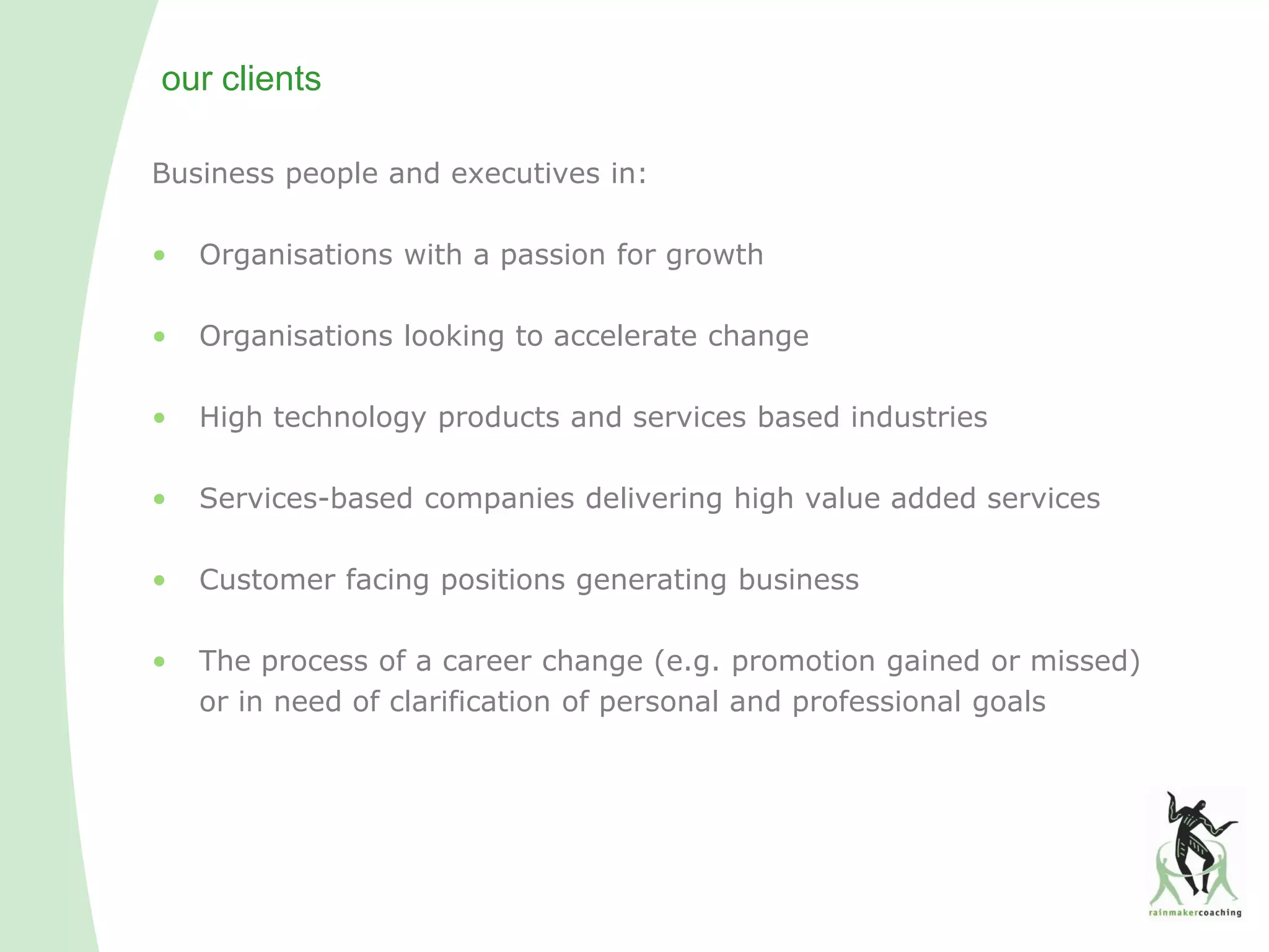 Intro to Rainmaker Coaching Ltd