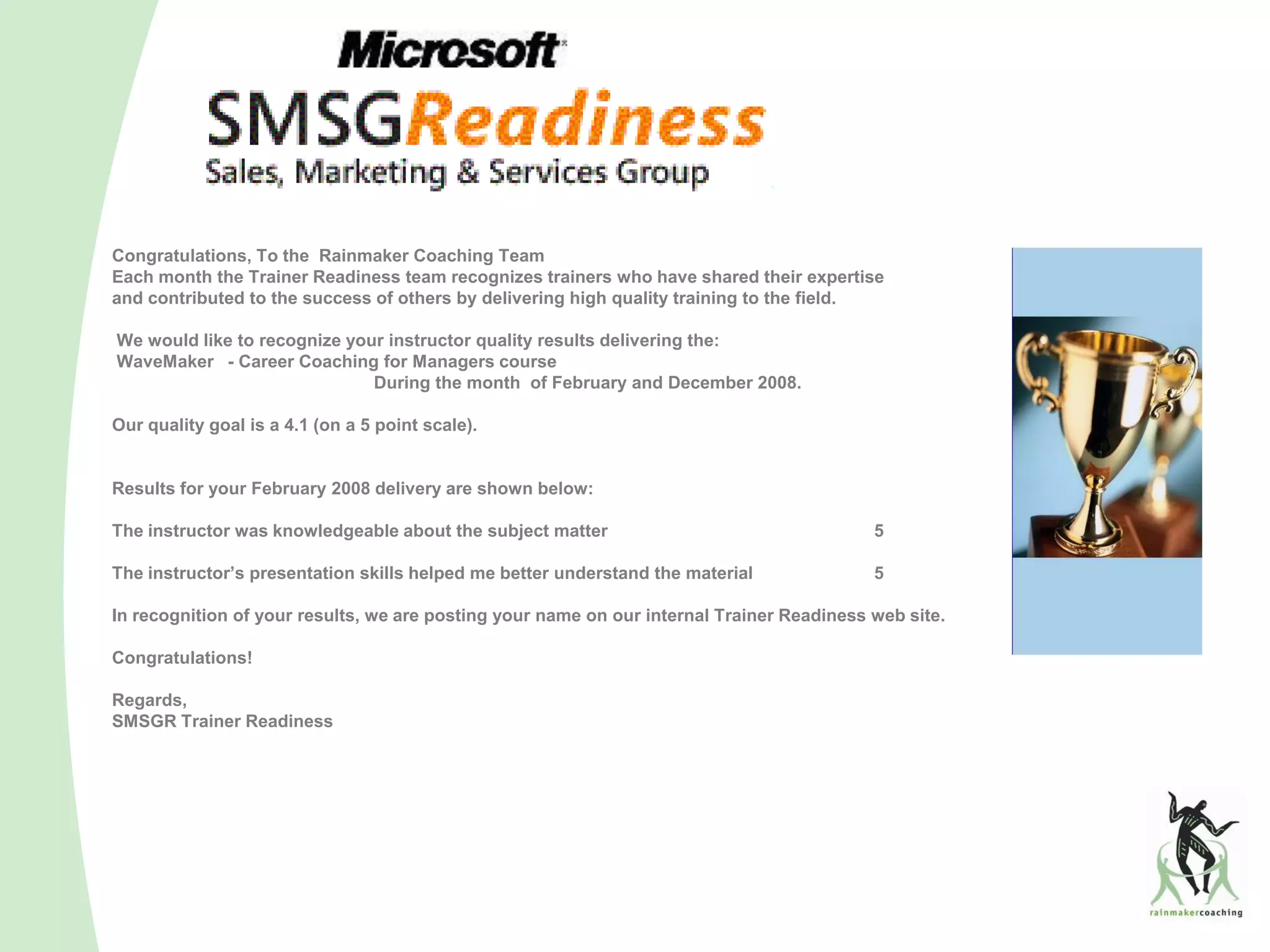 Intro to Rainmaker Coaching Ltd