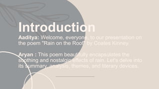 Coates Kin Net Rain on the Roof (1).pdfhhhhhhhhhhhhhhhhhhhhhhhhhhhhhhhhhh | PDF