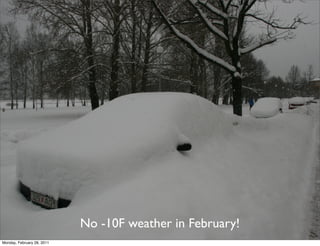 No -10F weather in February!
Monday, February 28, 2011
 