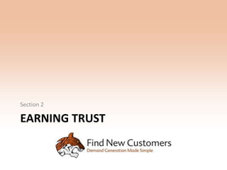 Section 2

EARNING TRUST
 