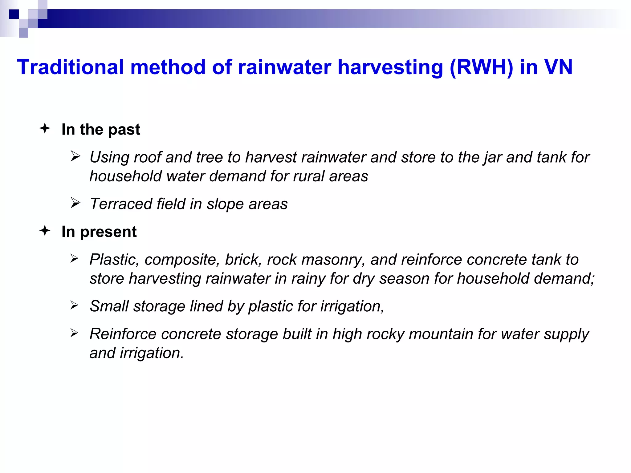 Rainwater Harvesting Xiem Vn | PPT
