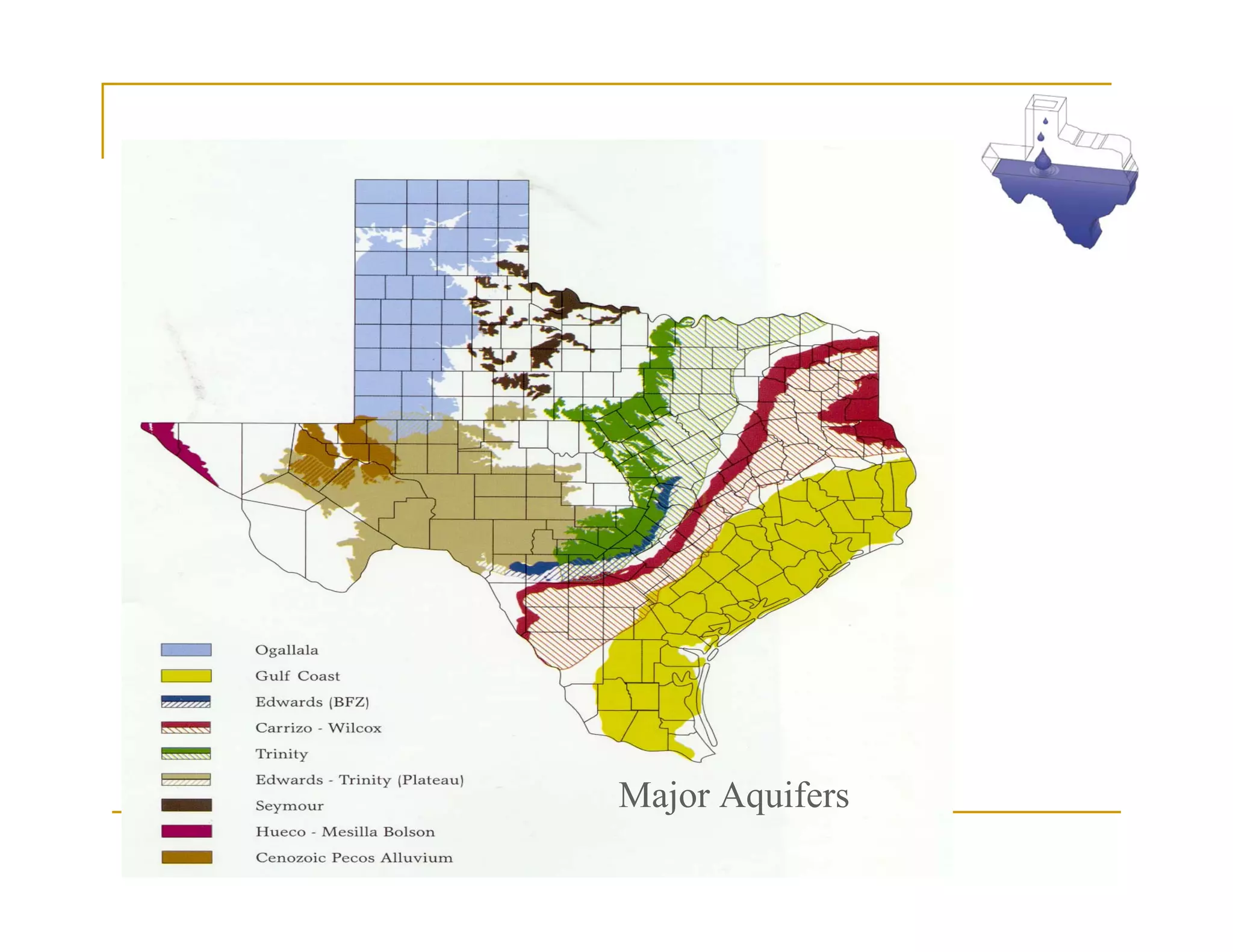 Major Aquifers
 