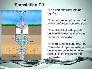 Percolation Pit
                  To divert rainwater into an
                  aquifer,

                  The percolat...