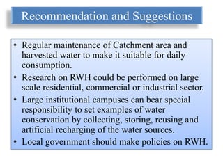 Rain water harvesting | PPTX