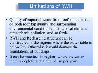Rain water harvesting | PPTX