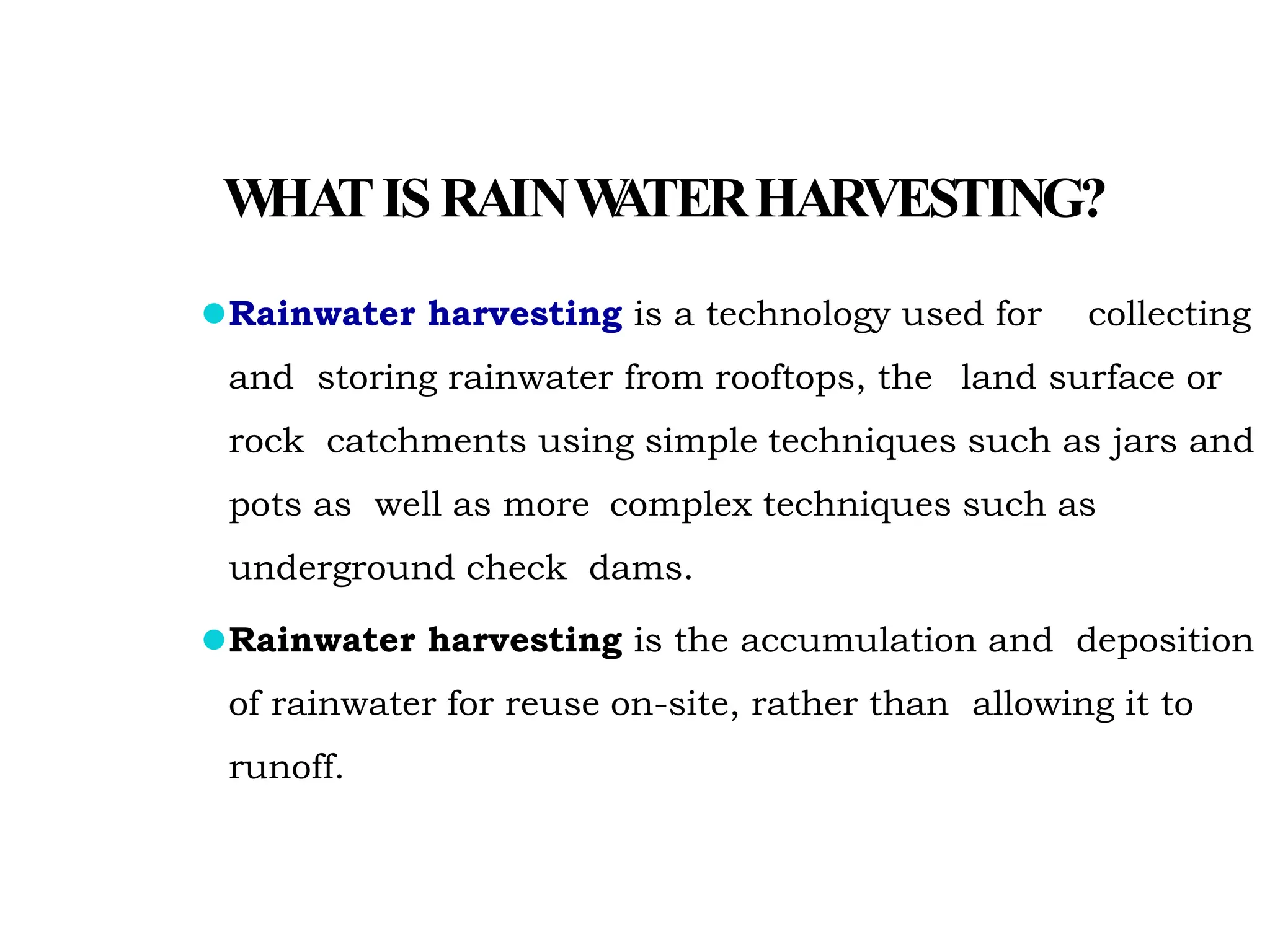 RAIN WATER HARVESTING presentation .pptx