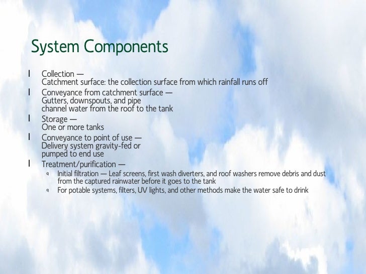 Rainwater harvesting102611