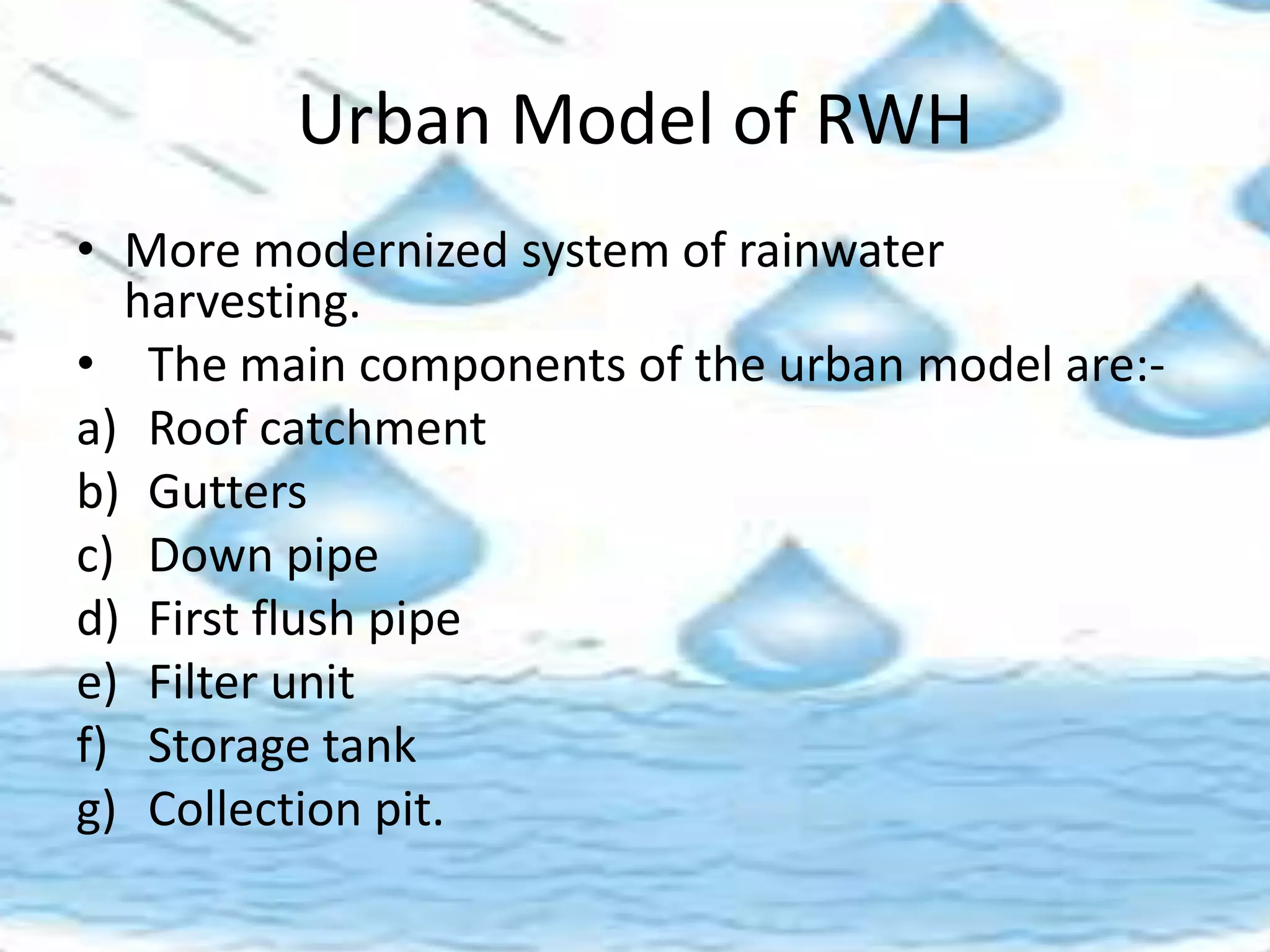 Rainwater harvesting and watershed management | PPTX
