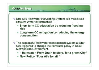 Rainwater Harvesting System at Star City  